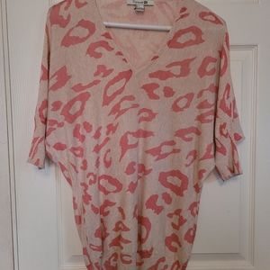 Forever 21 long leopard blouse.